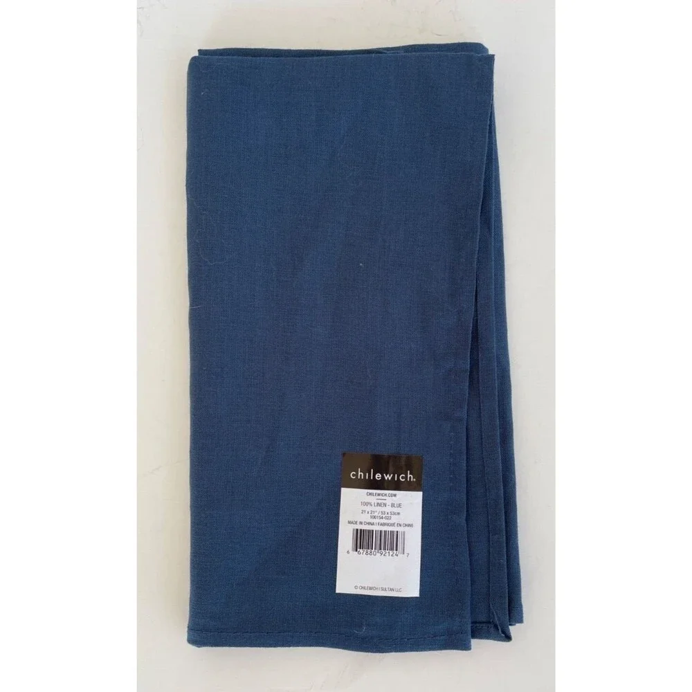 Chilewich Solid Linen Dinner Napkin, Various Colors, 21